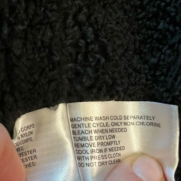 NWOT Michael Kors Womens Parka Coat Medium Black Drawstrings Lined Winter Clean! - Picture 10 of 10